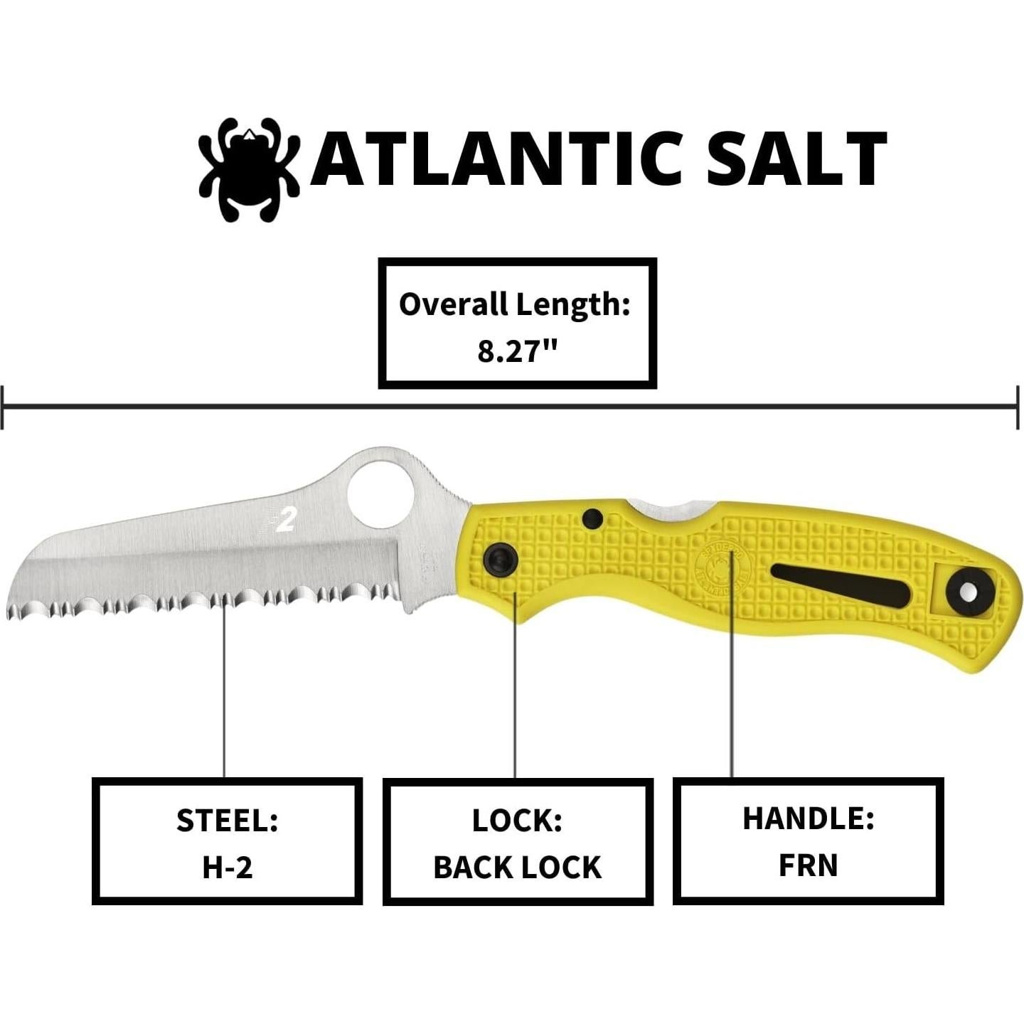 Atlantic Salt Rust Free Serrated Edge Knife