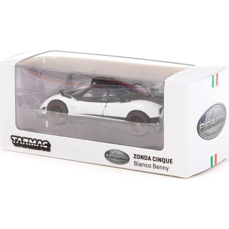 Coche Diecast Pagani Zonda Cinque Bianco Tarmac 1:64