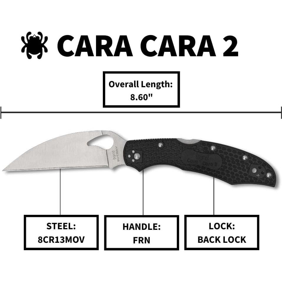 Cuchillo Plegable Spyderco Cara Cara 2 Wharncliffe 21.84 cm