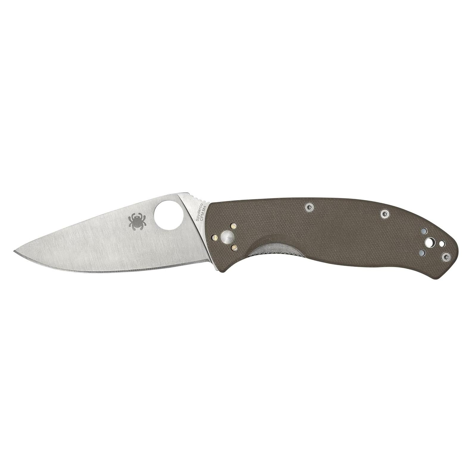 Cuchillo Plegable Spyderco Tenacious 8.51 cm Acero CPM M4 Marrón