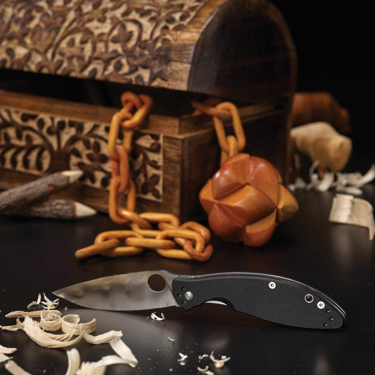 Cuchillo Spyderco Astute 7.94 cm Acero Inoxidable G-10 Negro