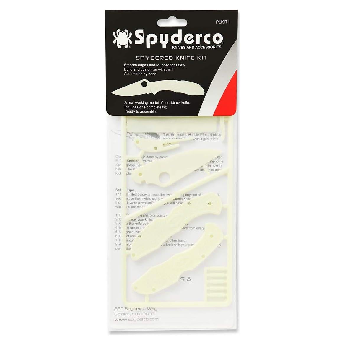 Kit de Cuchillo Plegable Spyderco Delica 4 - Brilla en la Oscuridad