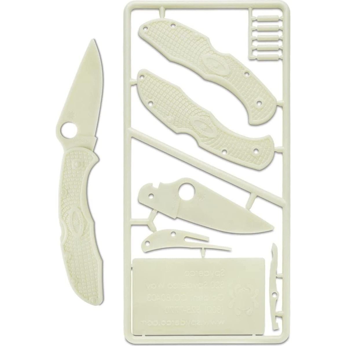 Kit de Cuchillo Plegable Spyderco Delica 4 - Brilla en la Oscuridad