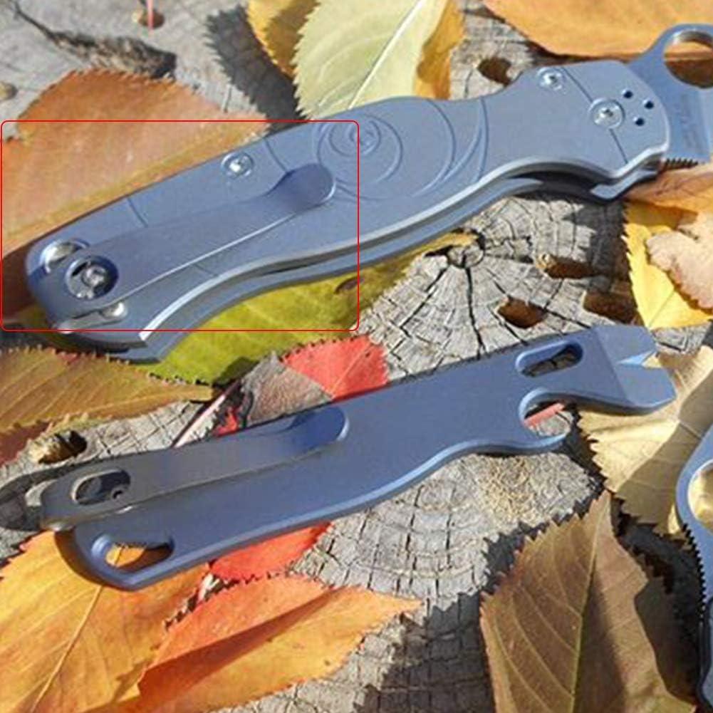 Clip de bolsillo HONUTIGE de titanio para Spyderco C81 C10 C11