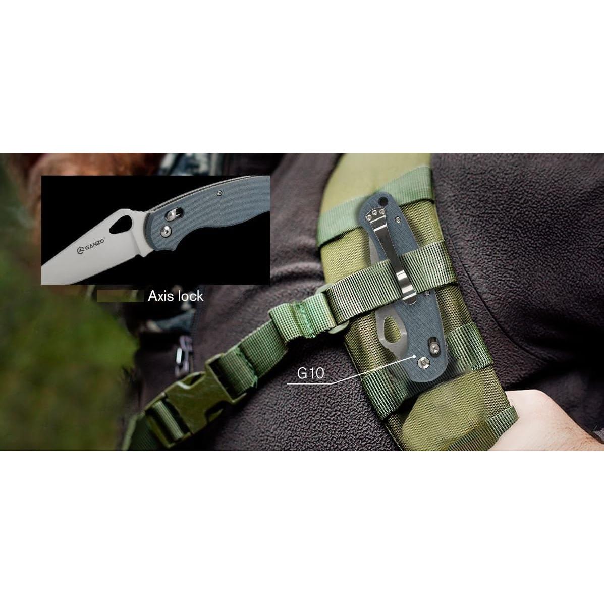 Cuchillo Plegable Ganzo Firebird G729-GY Acero Inoxidable 440C