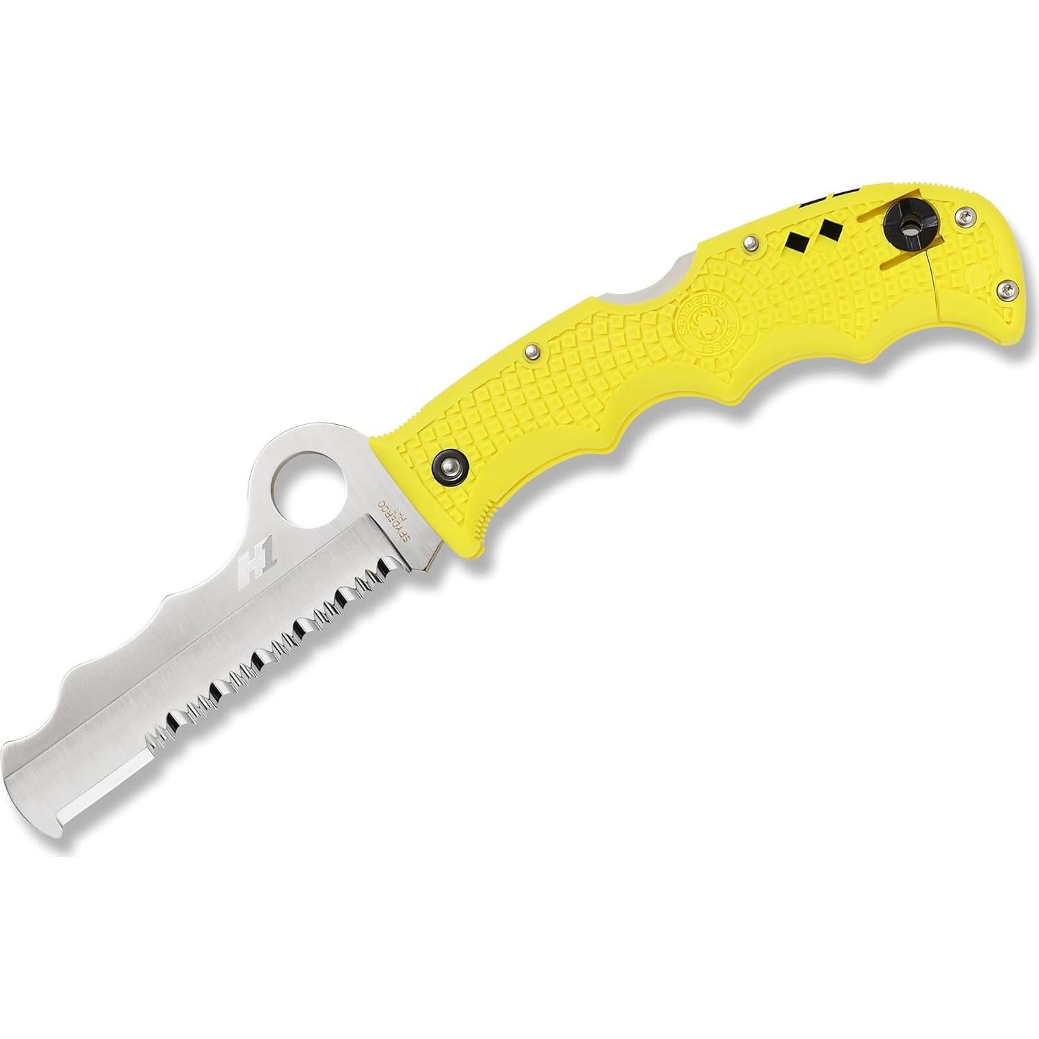 Cuchillo Plegable Spyderco Assist Salt 9.34 cm Acero H-1 Amarillo