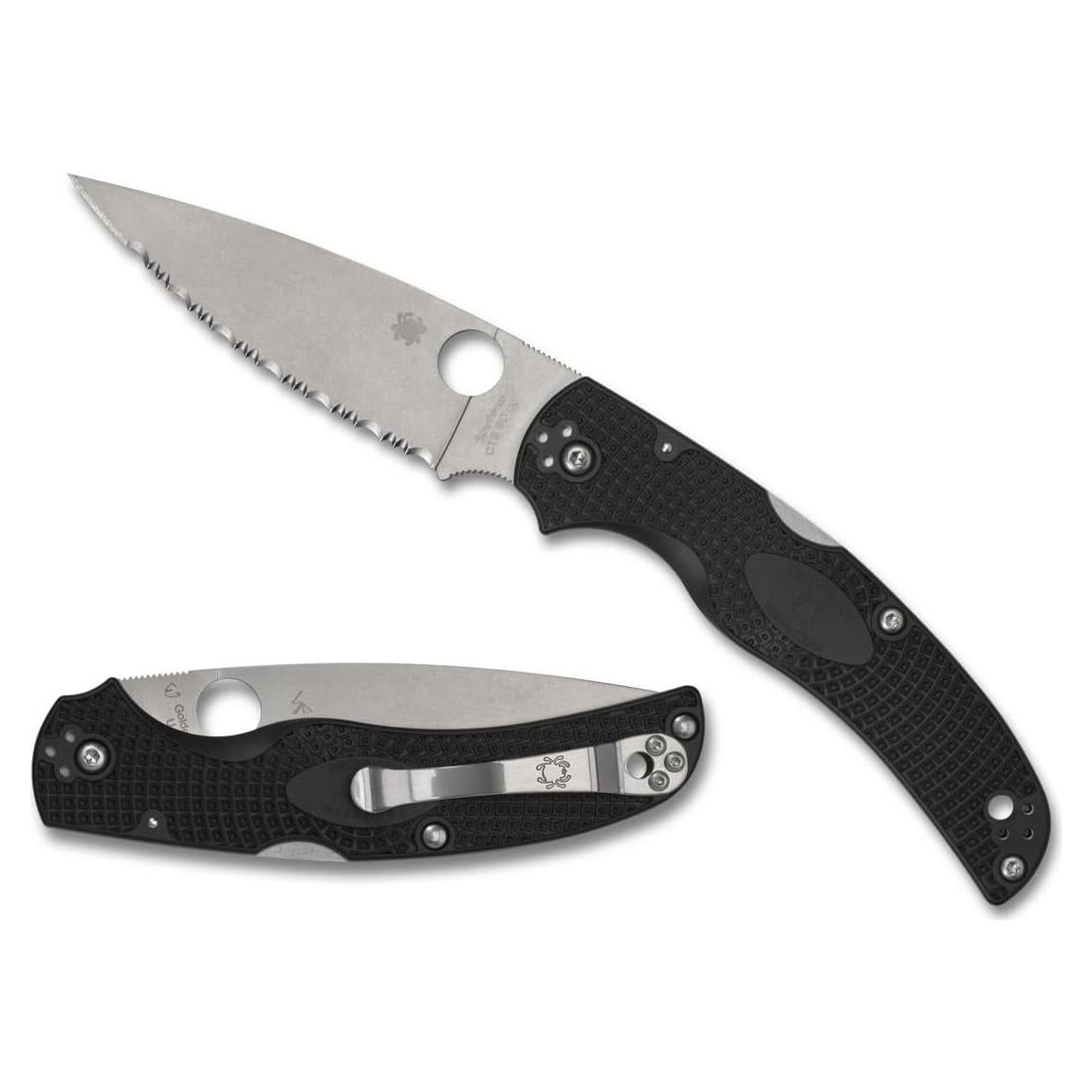 Cuchillo de bolsillo Spyderco Native Chief Lightweight 13cm Serrado