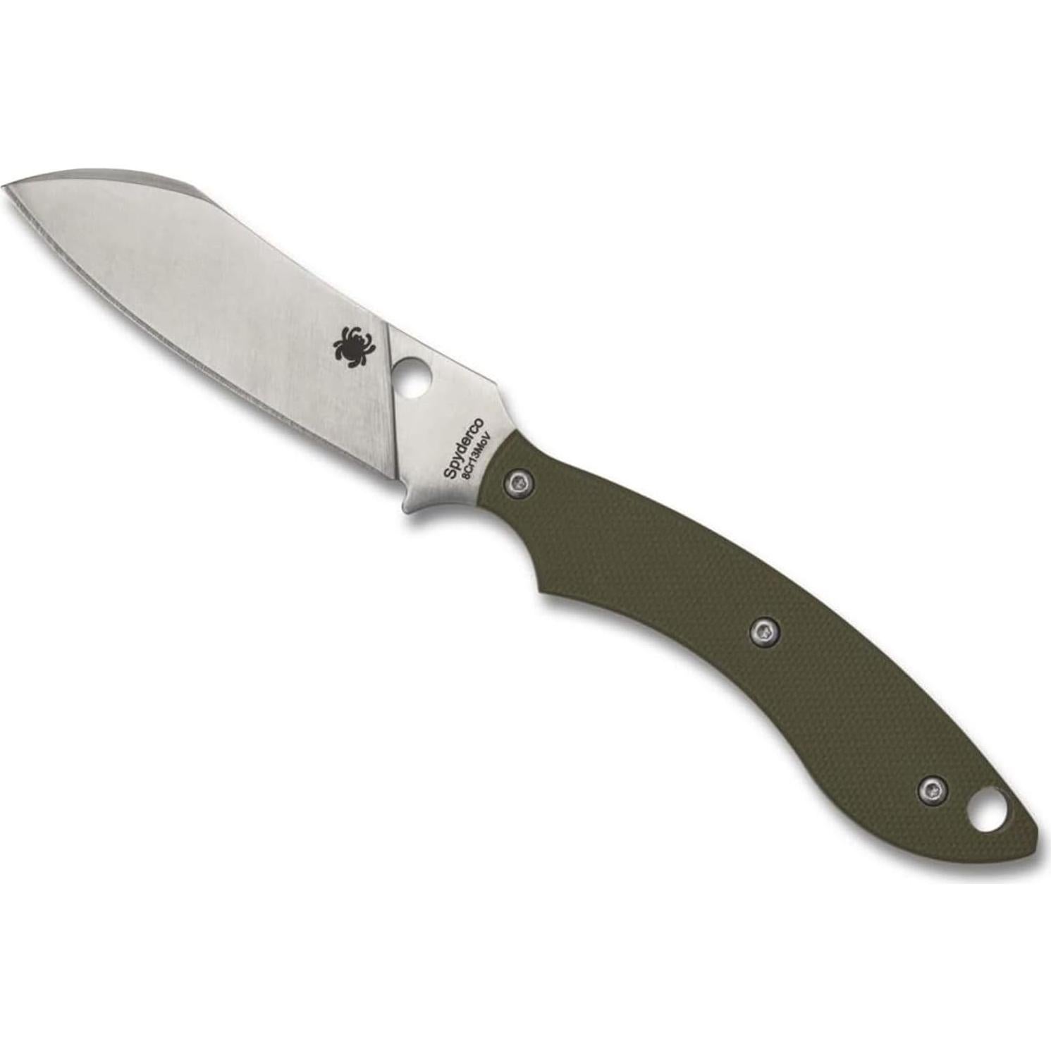 Cuchillo Spyderco Stok OD G-10 Drop Point 54g con Funda