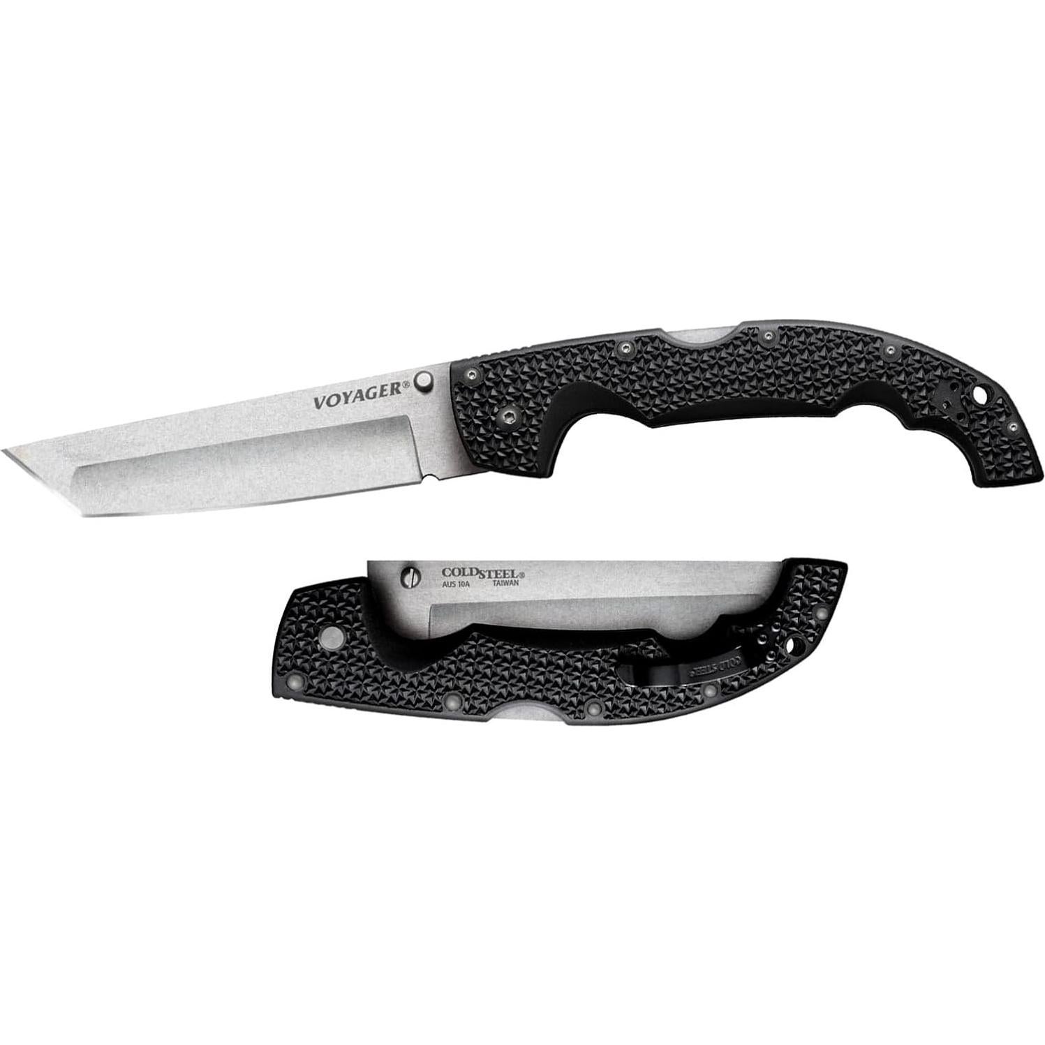 Cuchillo Plegable Cold Steel Voyager 5.5" AUS10A Punta Tanto