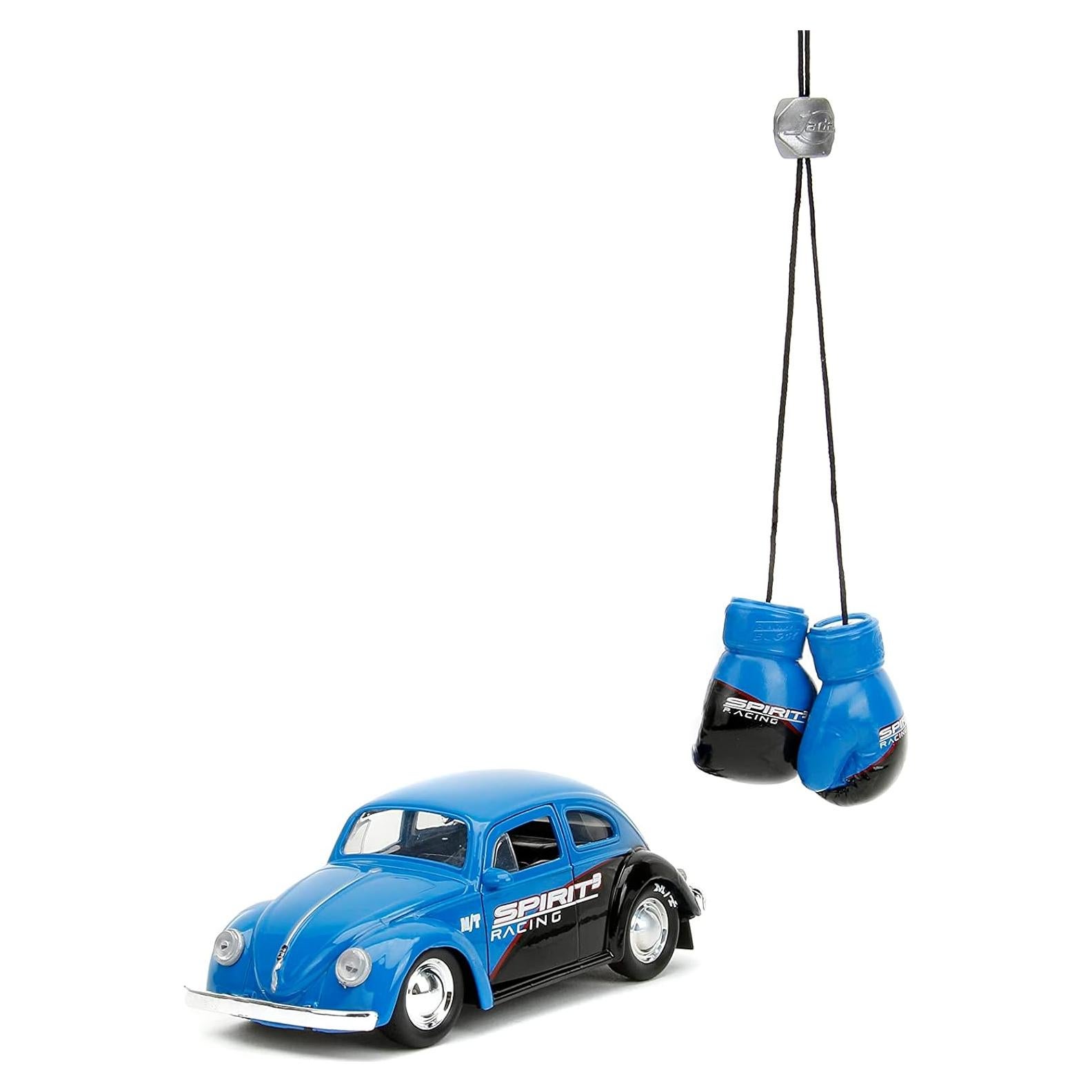 Coche Die-Cast 1:32 Volkswagen Beetle 1959 Azul con Guantes