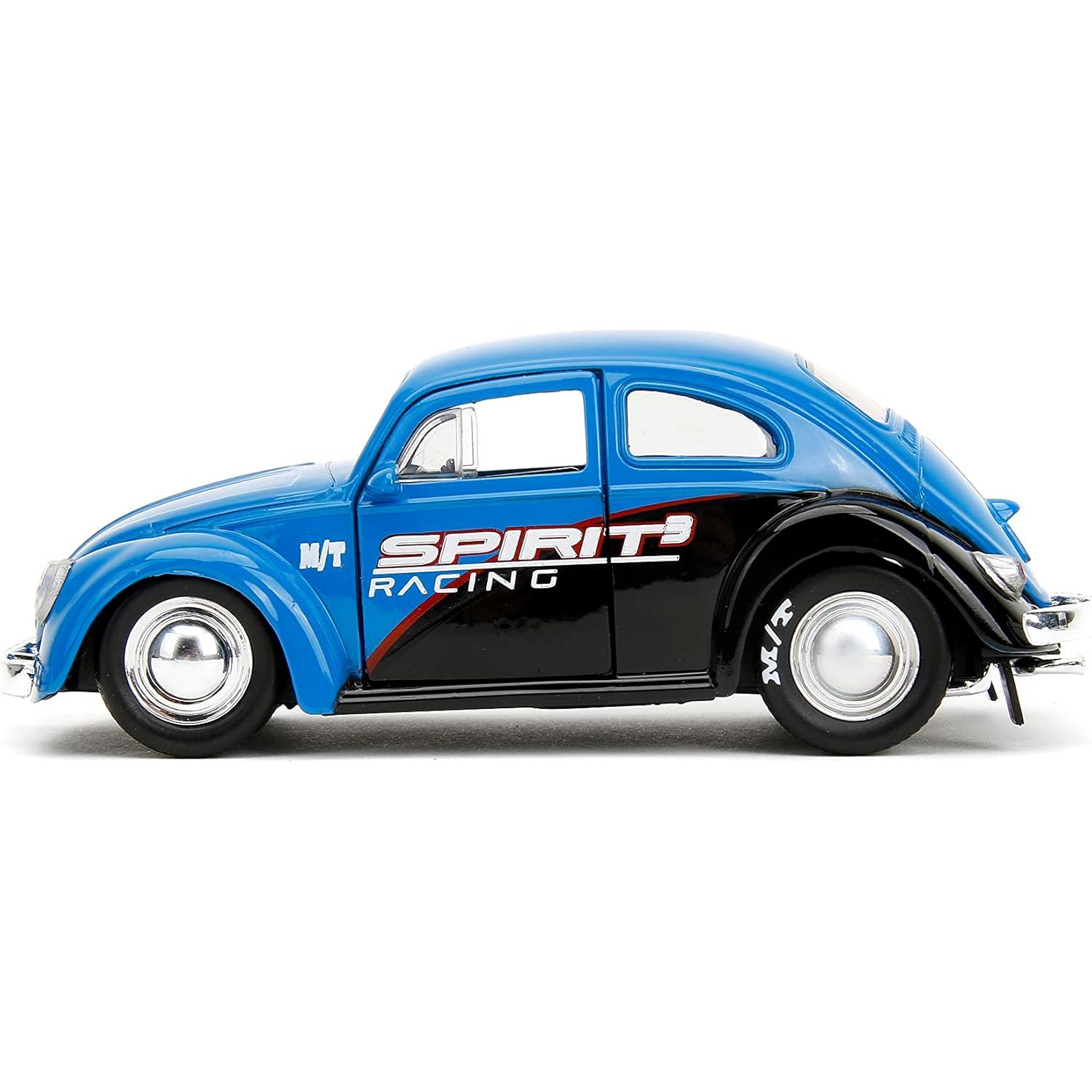 Coche Die-Cast 1:32 Volkswagen Beetle 1959 Azul con Guantes