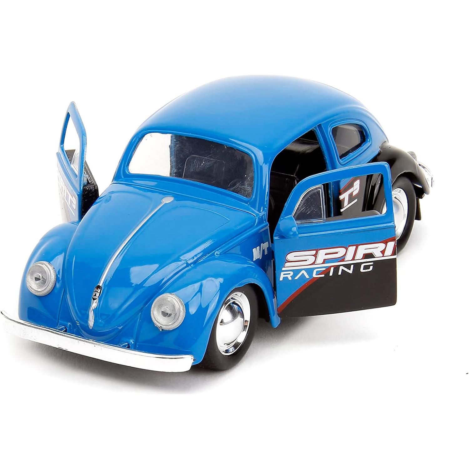 Coche Die-Cast 1:32 Volkswagen Beetle 1959 Azul con Guantes