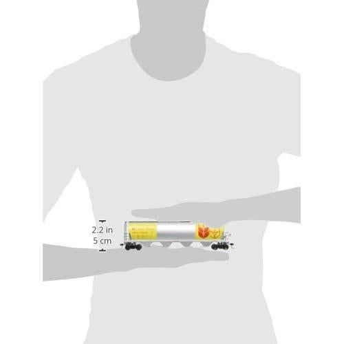 Vagón de Carga Cilíndrico 4 Bahías Bachmann HO Amarillo