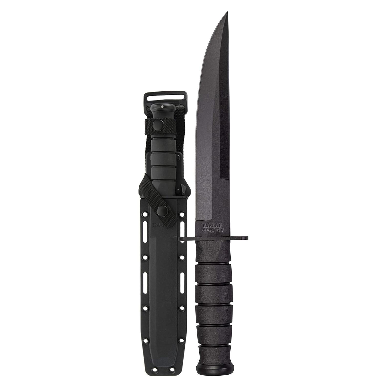 Cuchillo KA-BAR 1266 Tanto 20.32 cm Acero al Carbono Negro
