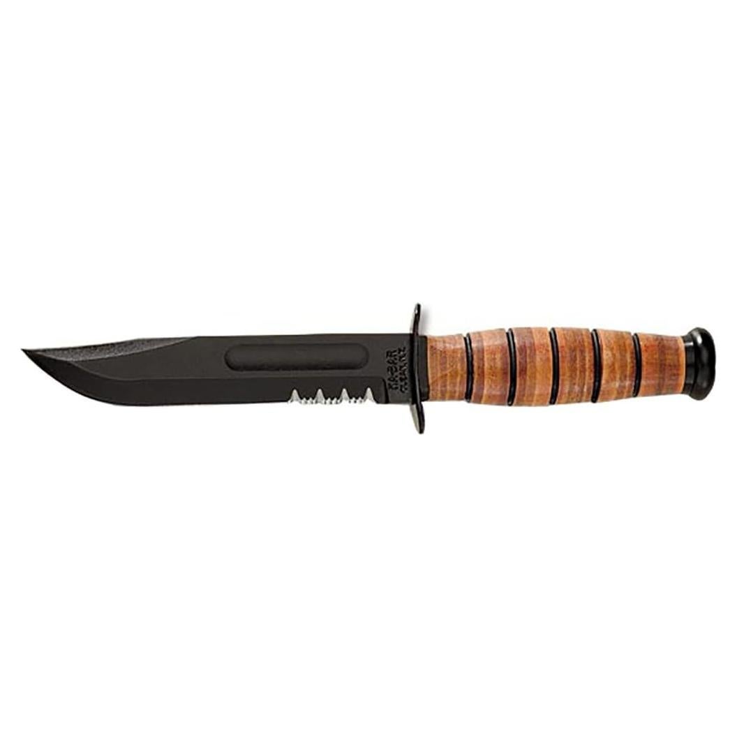 Cuchillo de Combate KA-BAR 1219 con Filo Serrado 17.78 cm