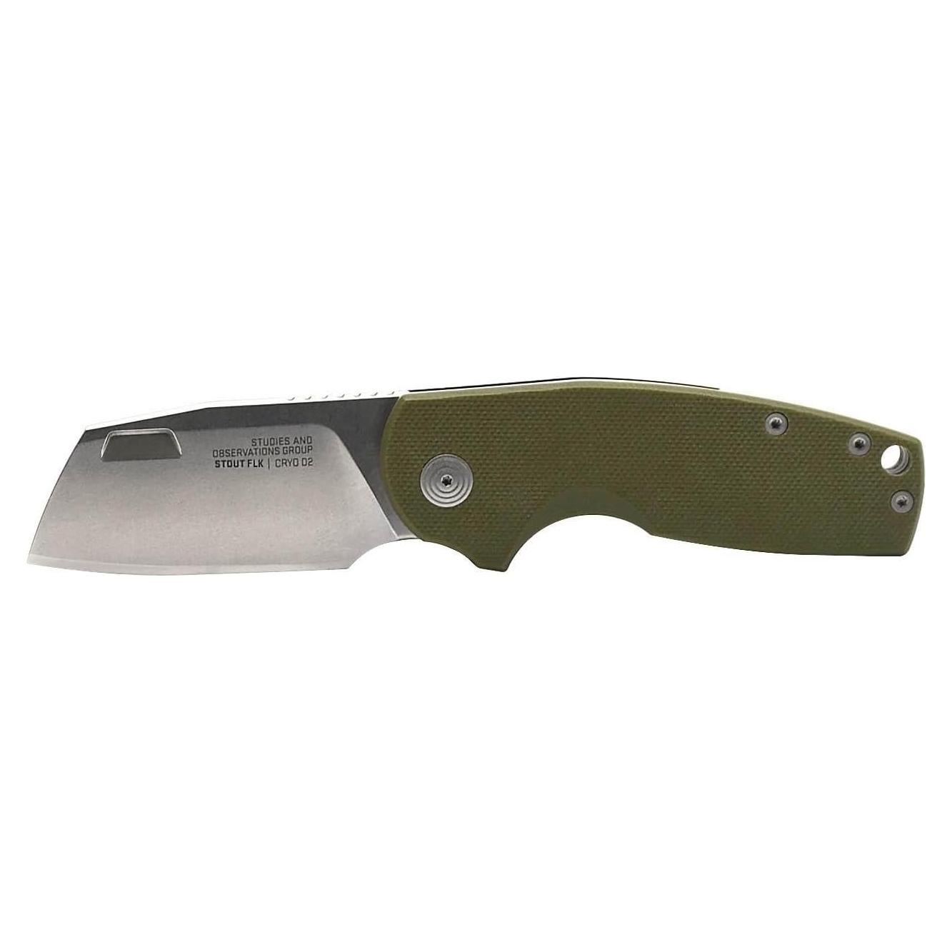 Cuchillo Plegable SOG Stout FLK Cleaver 6.1 cm Acero D2