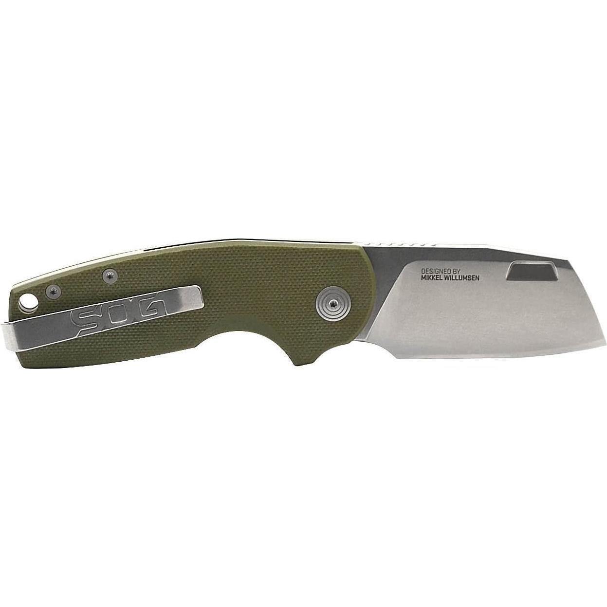 Cuchillo Plegable SOG Stout FLK Cleaver 6.1 cm Acero D2