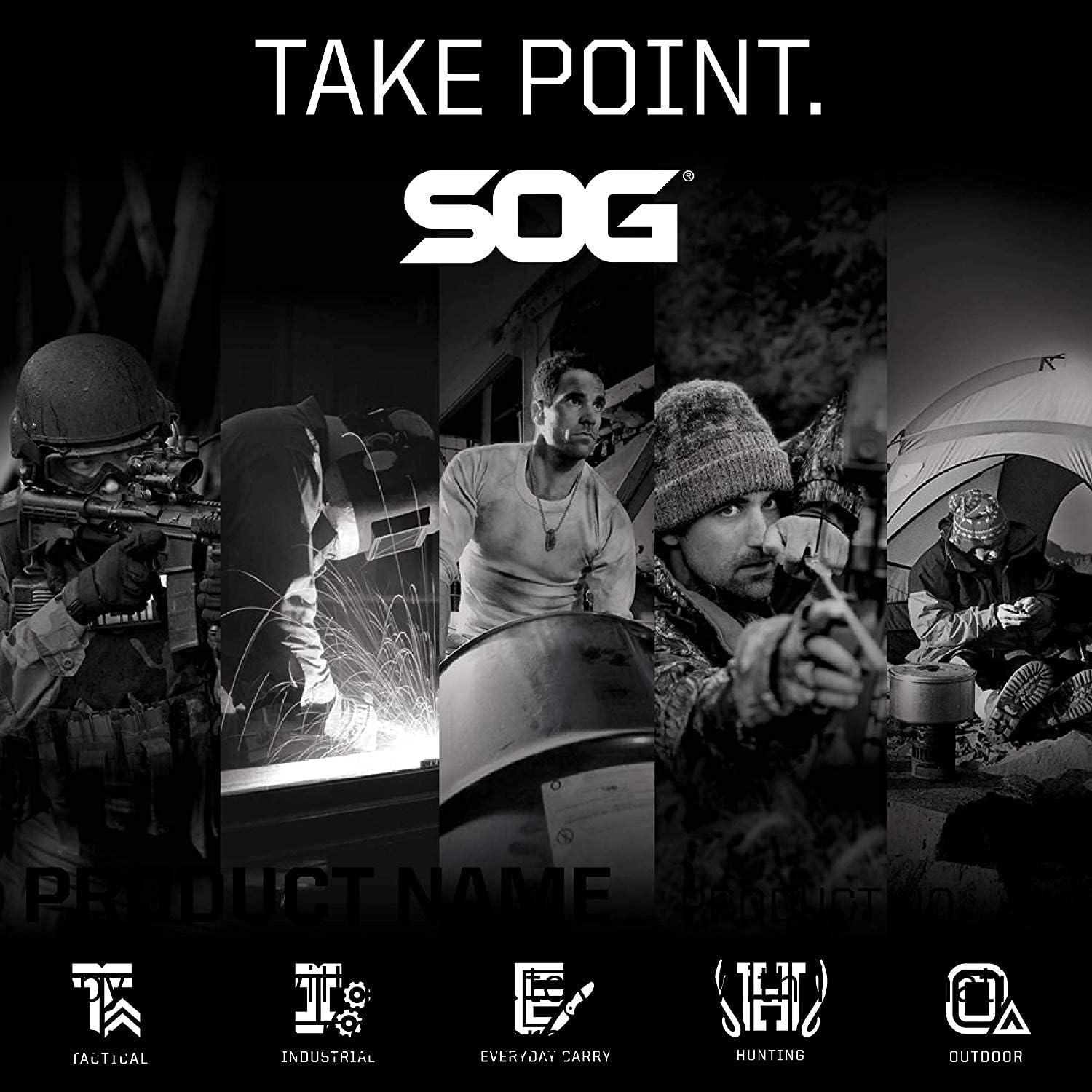 Cuchillo Bowie 2.0 SOG de Hoja Fija 16.5 cm Acero AUS-8