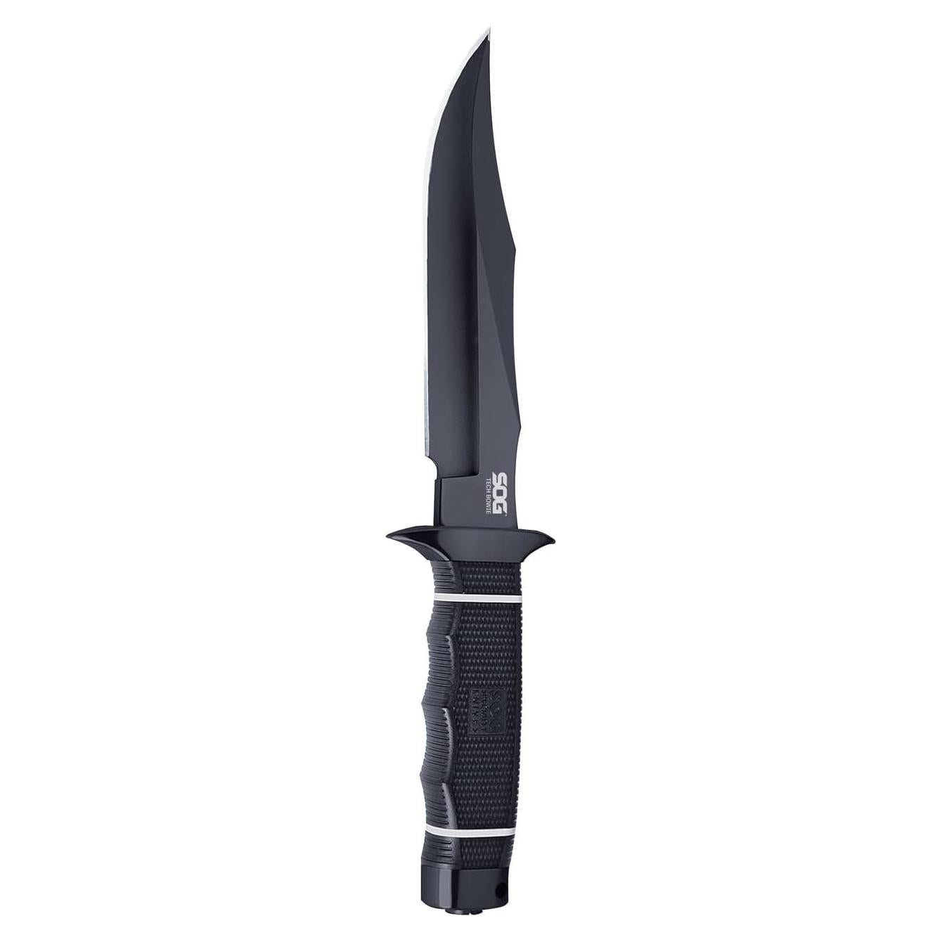 Cuchillo de hoja fija SOG Tech Bowie 16.26 cm TiNi negro