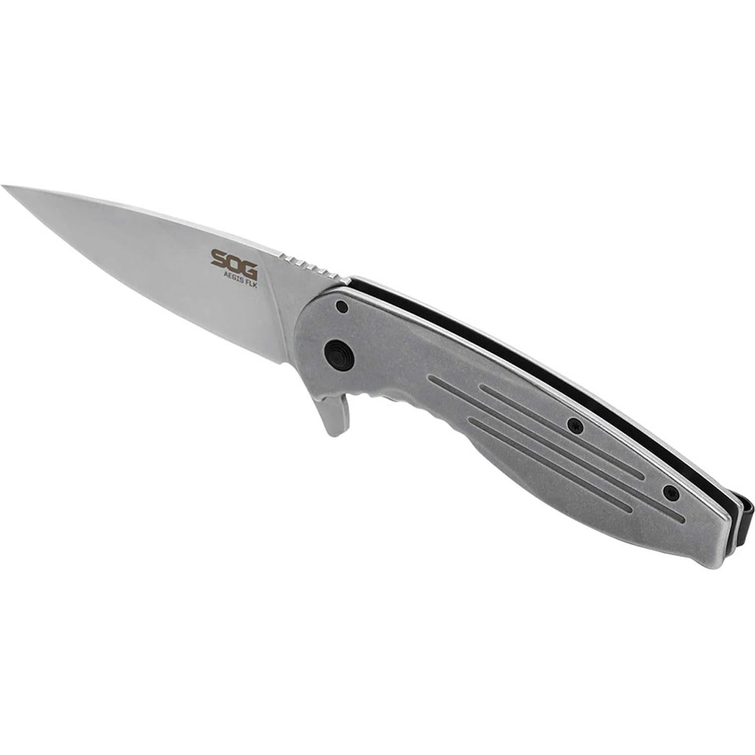 Cuchillo Plegable SOG Aegis FLK EDC Metálico 20.32 cm