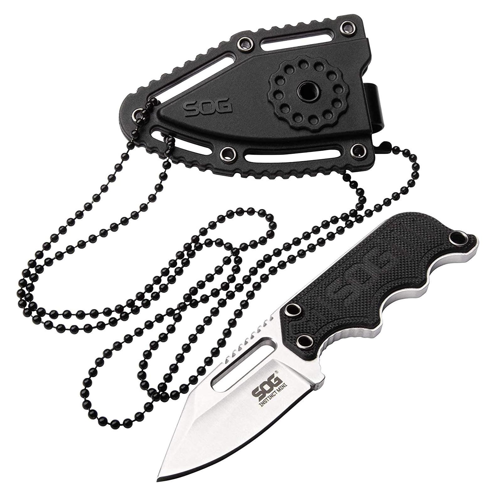 Cuchillo Fijo SOG Instinct Mini 12.19 cm con Funda Táctica