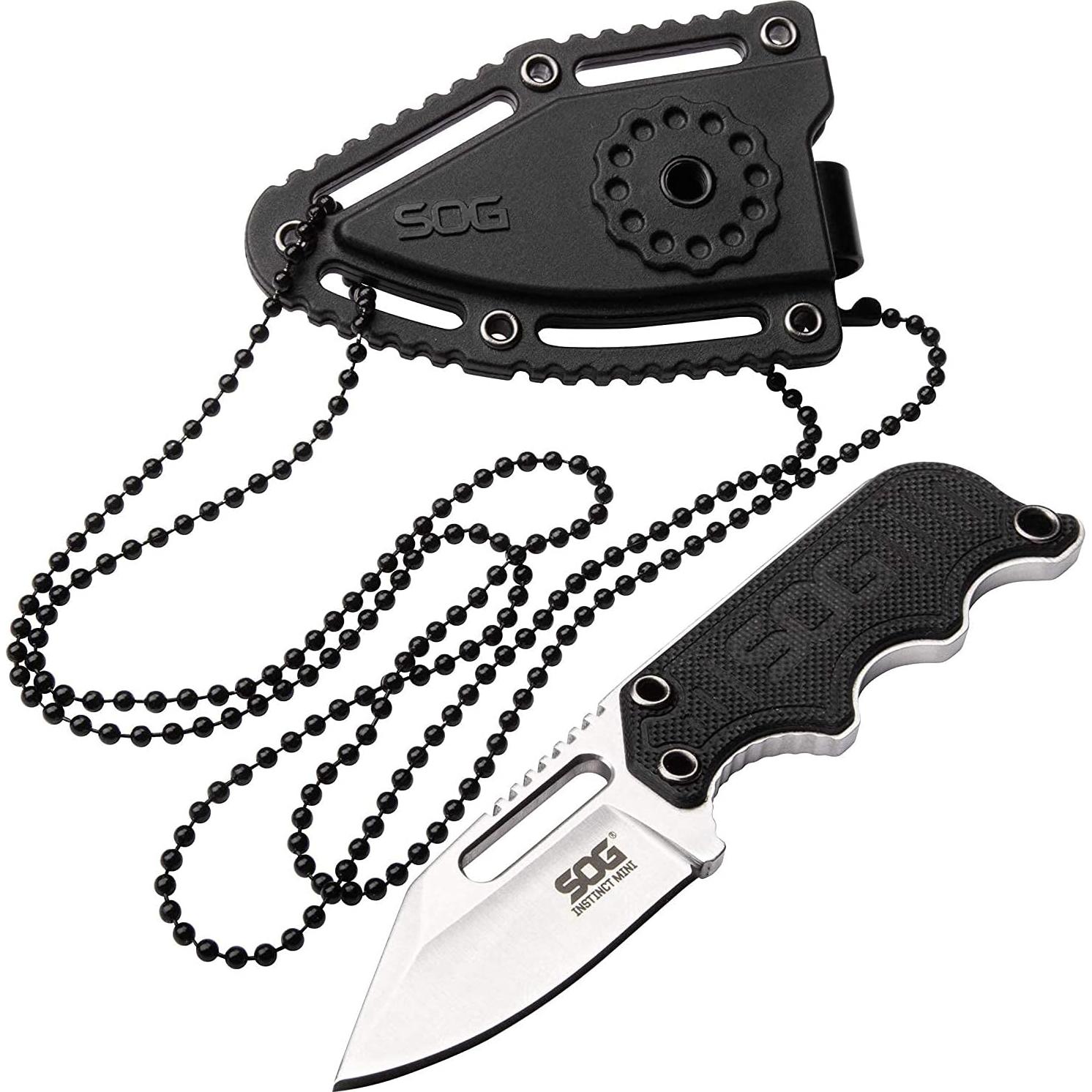 Cuchillo Fijo SOG Instinct Mini 12.19 cm con Funda Táctica