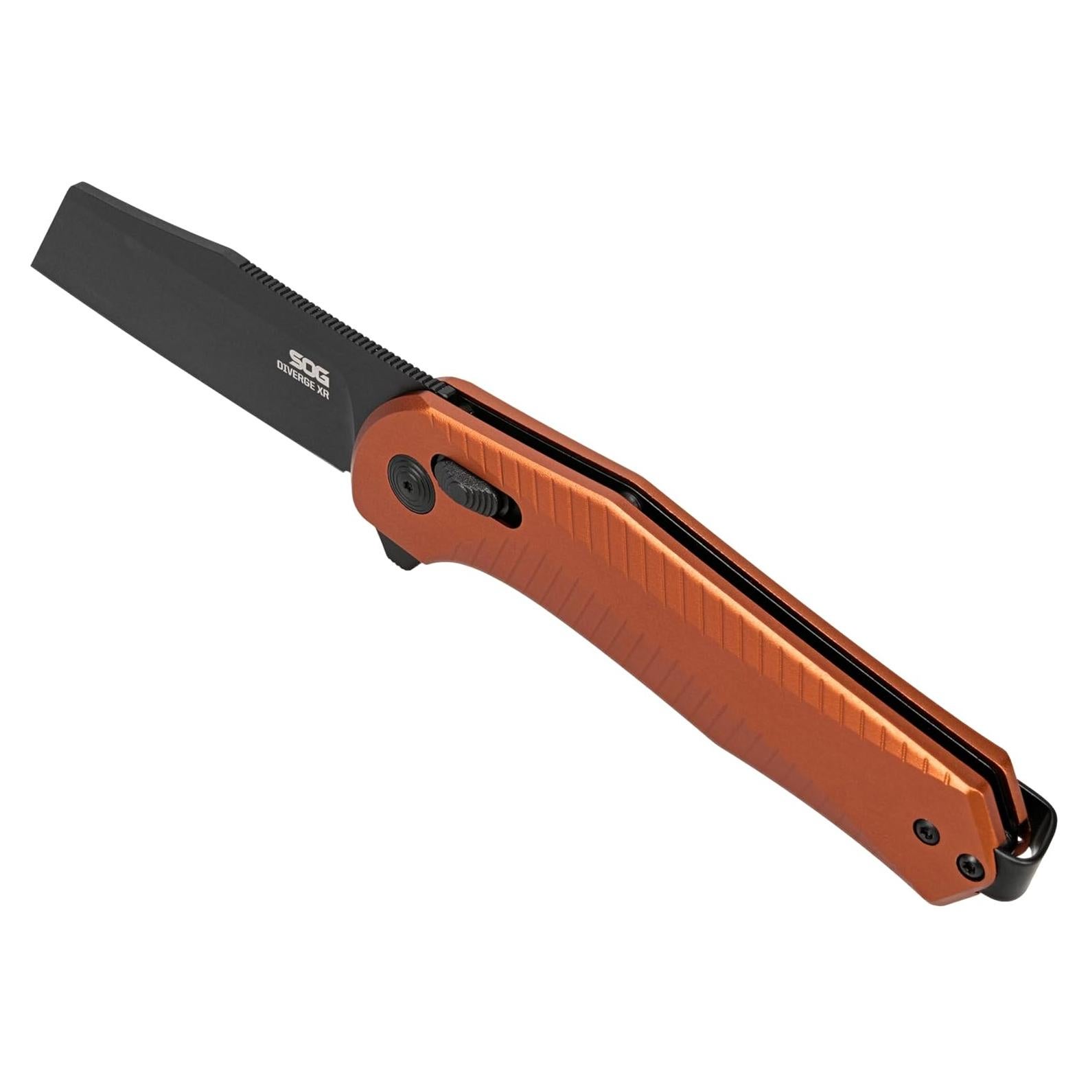 Cuchillo SOG Diverge XR 20.32 cm Acero D2 Naranja Negro