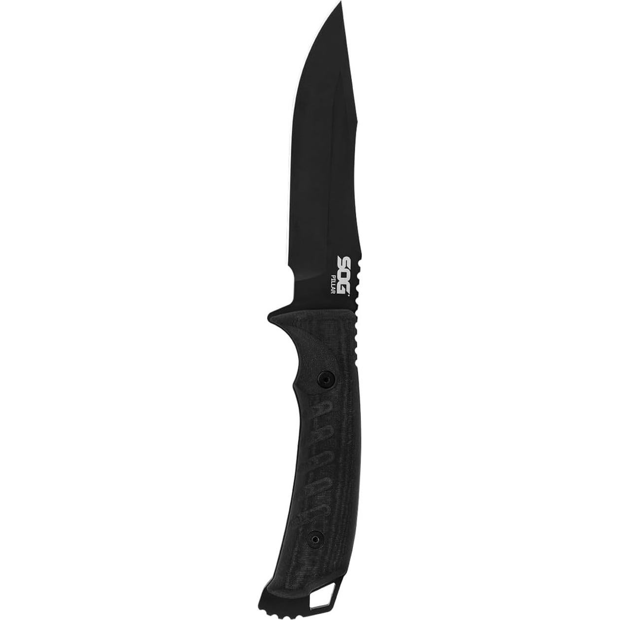 Cuchillo de Hoja Fija SOG Pillar Blackout 20.3 cm Acero S35VN