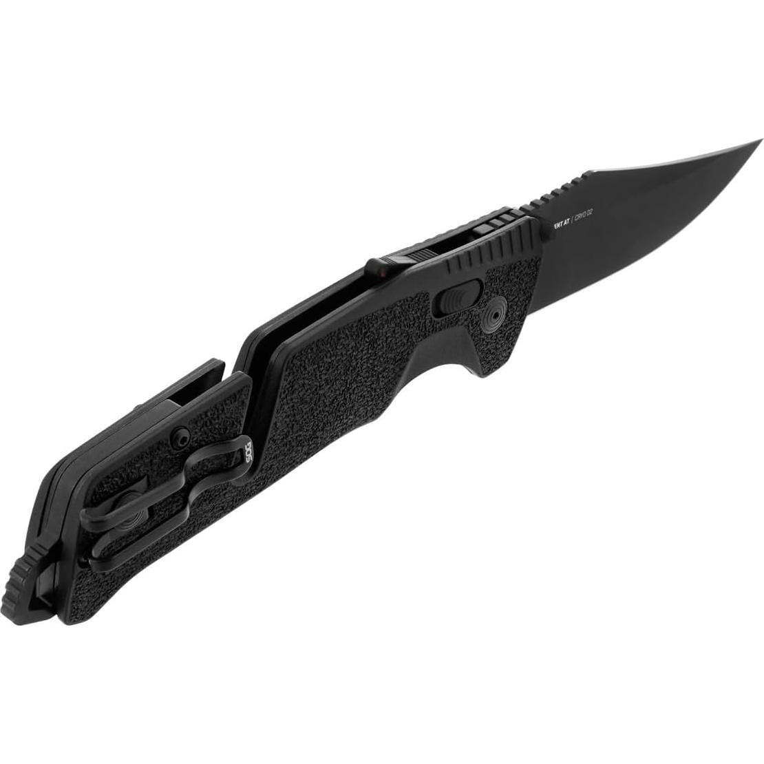 Cuchillo Plegable SOG Trident AT Blackout 9.53 cm Acero D2