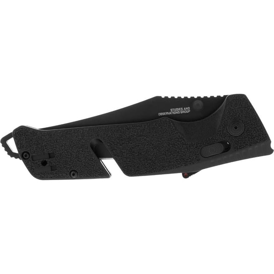 Cuchillo Plegable SOG Trident AT Blackout 9.53 cm Acero D2