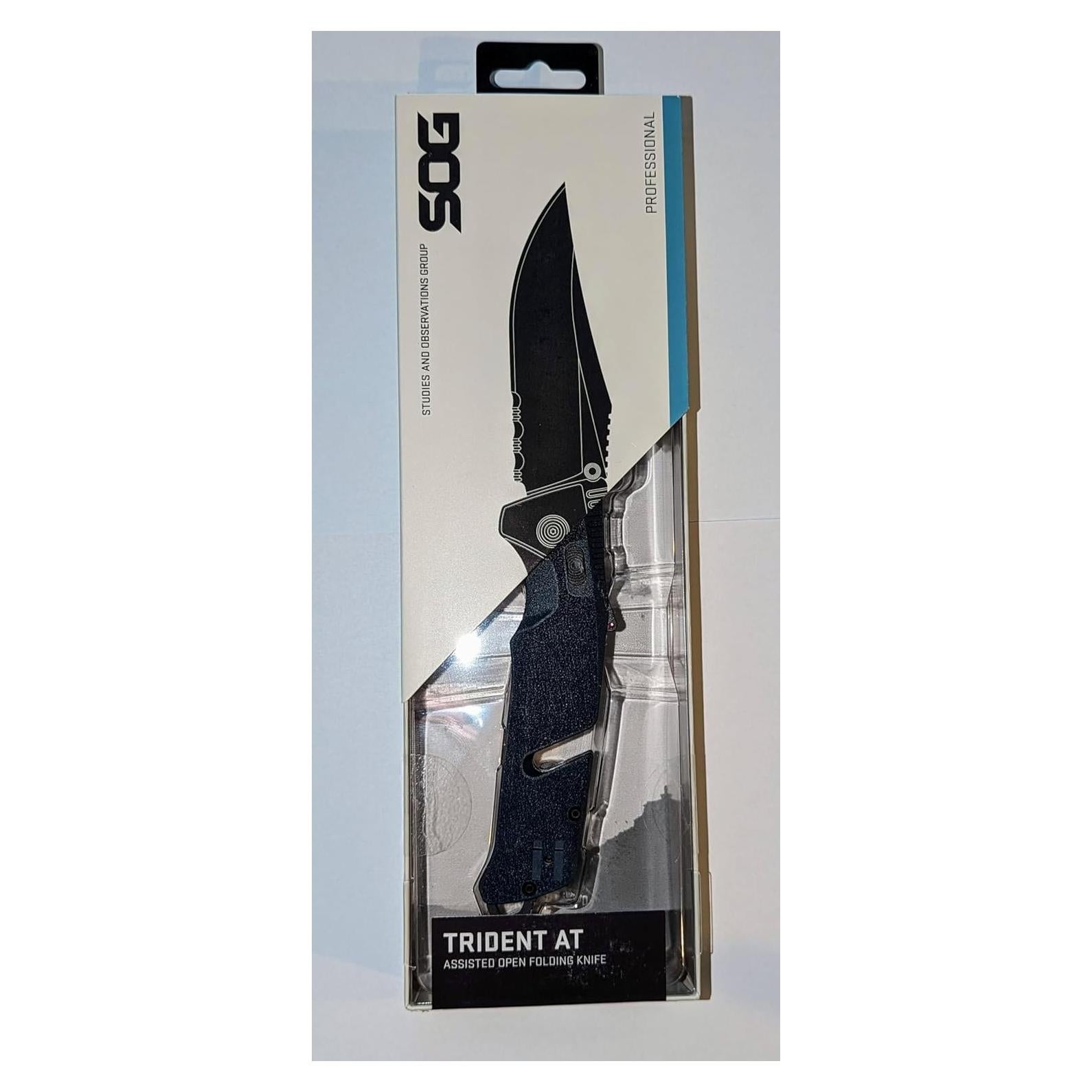 Cuchillo SOG Trident Azul Serrado SOG-11-12-14-41