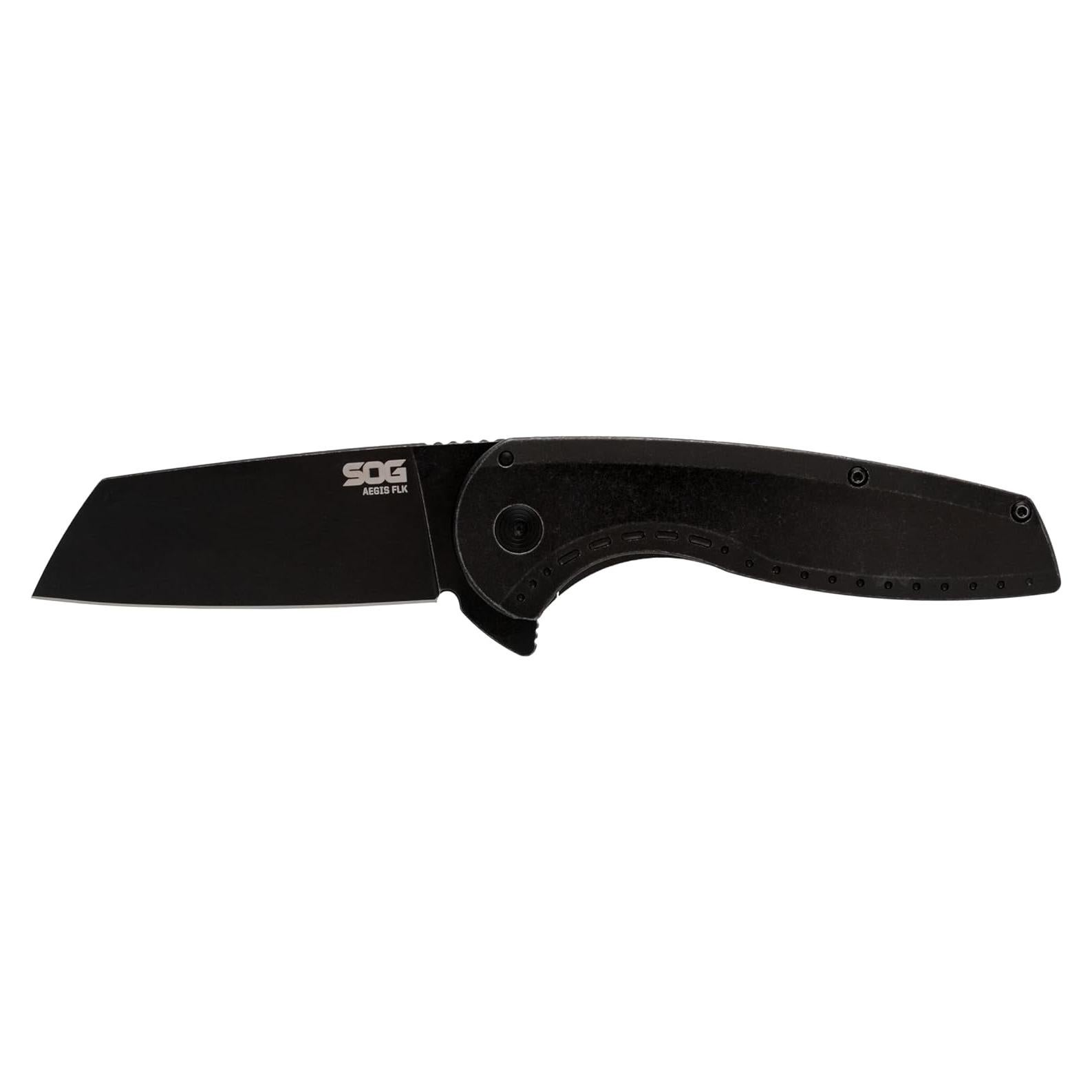 Cuchillo SOG AEGIS FLK 2.0 8" Hoja Wharncliffe Negro PVD