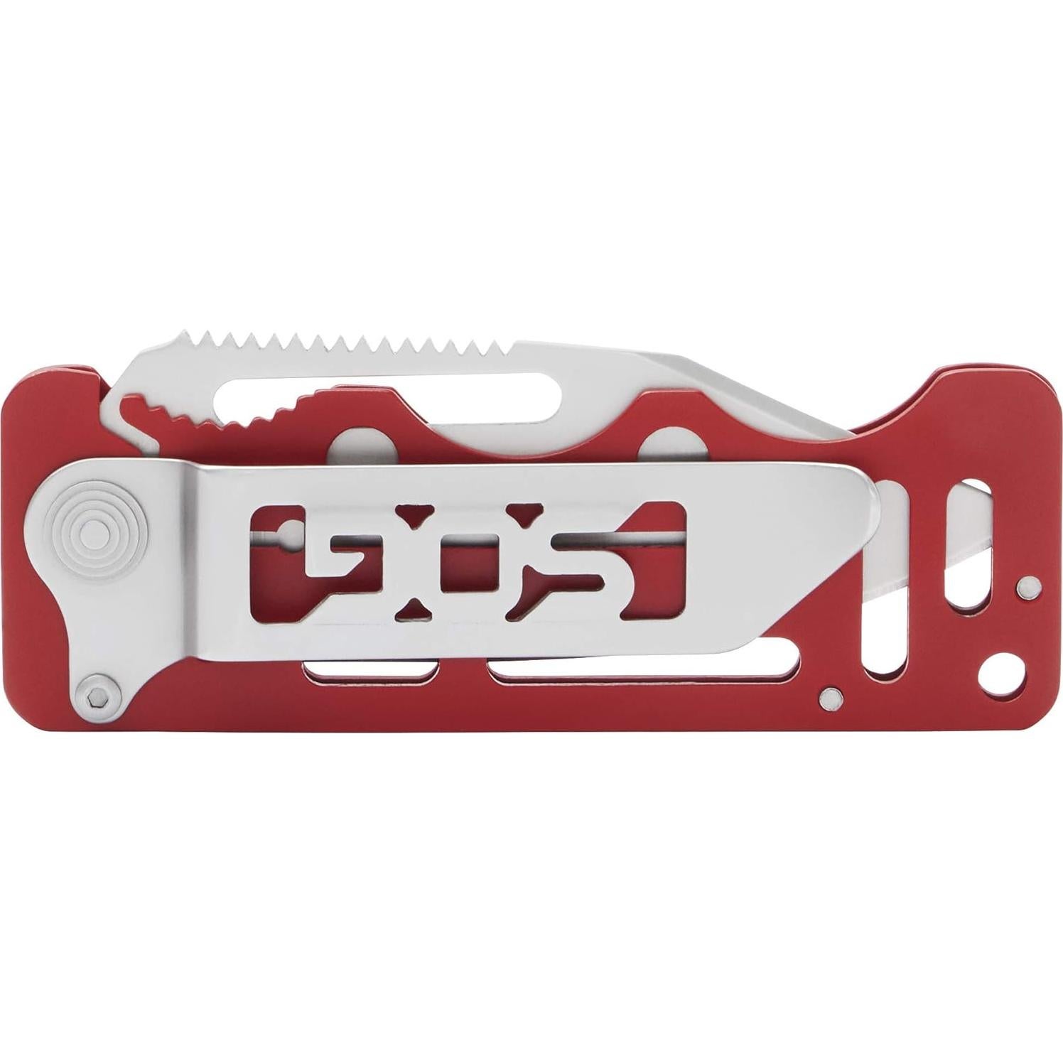 Cuchillo de bolsillo SOG Cash Card granate 6.99 cm plegable