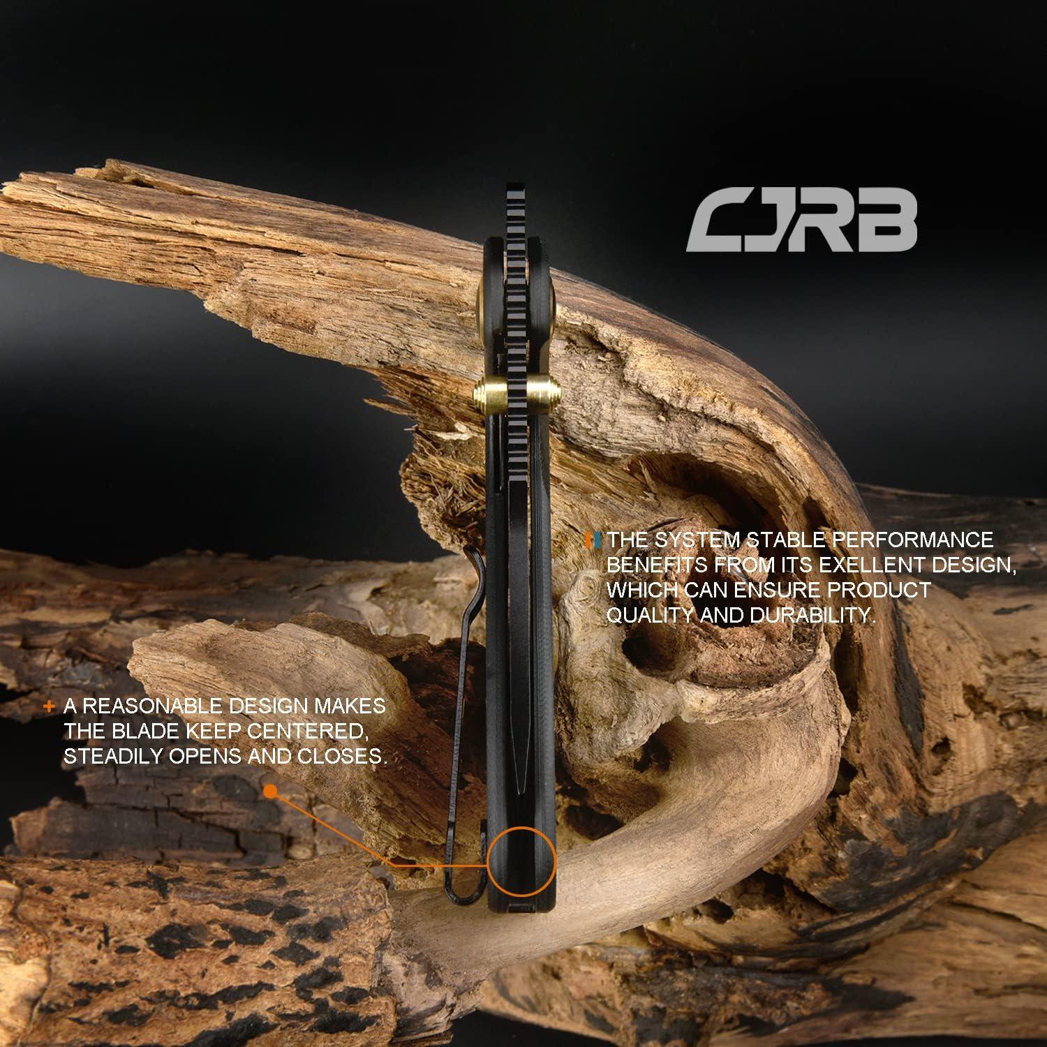 Cuchillo Plegable CJRB Maileah 3" Acero AR-RPM9 Negro EDC