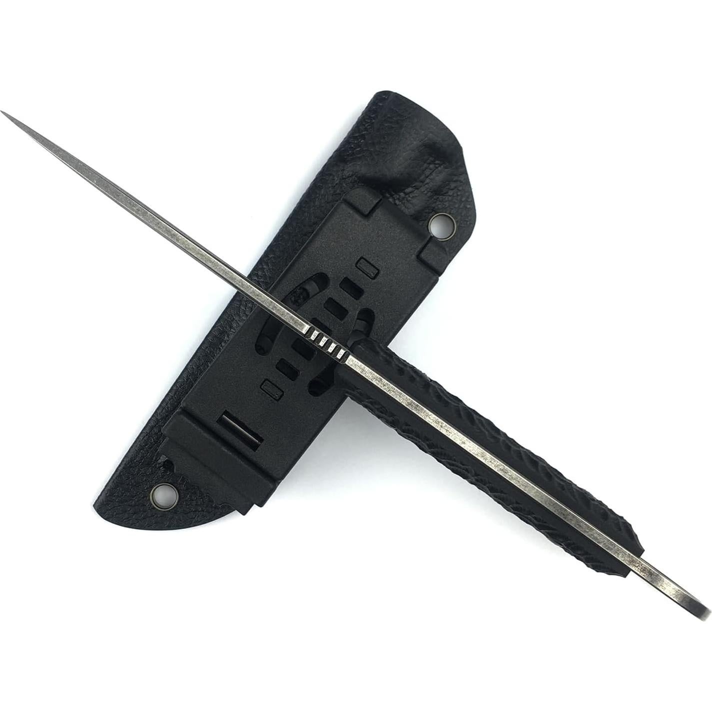 Cuchillo Táctico HUAAO 20.92cm Hoja Fija Acero 8Cr13MoV