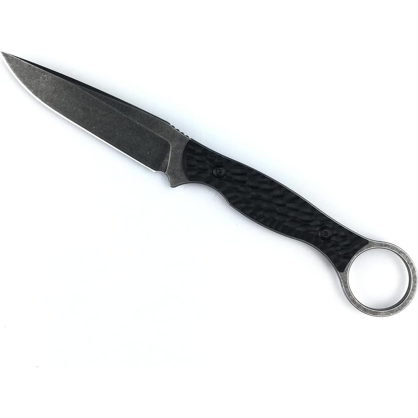 Cuchillo Táctico HUAAO 20.92cm Hoja Fija Acero 8Cr13MoV