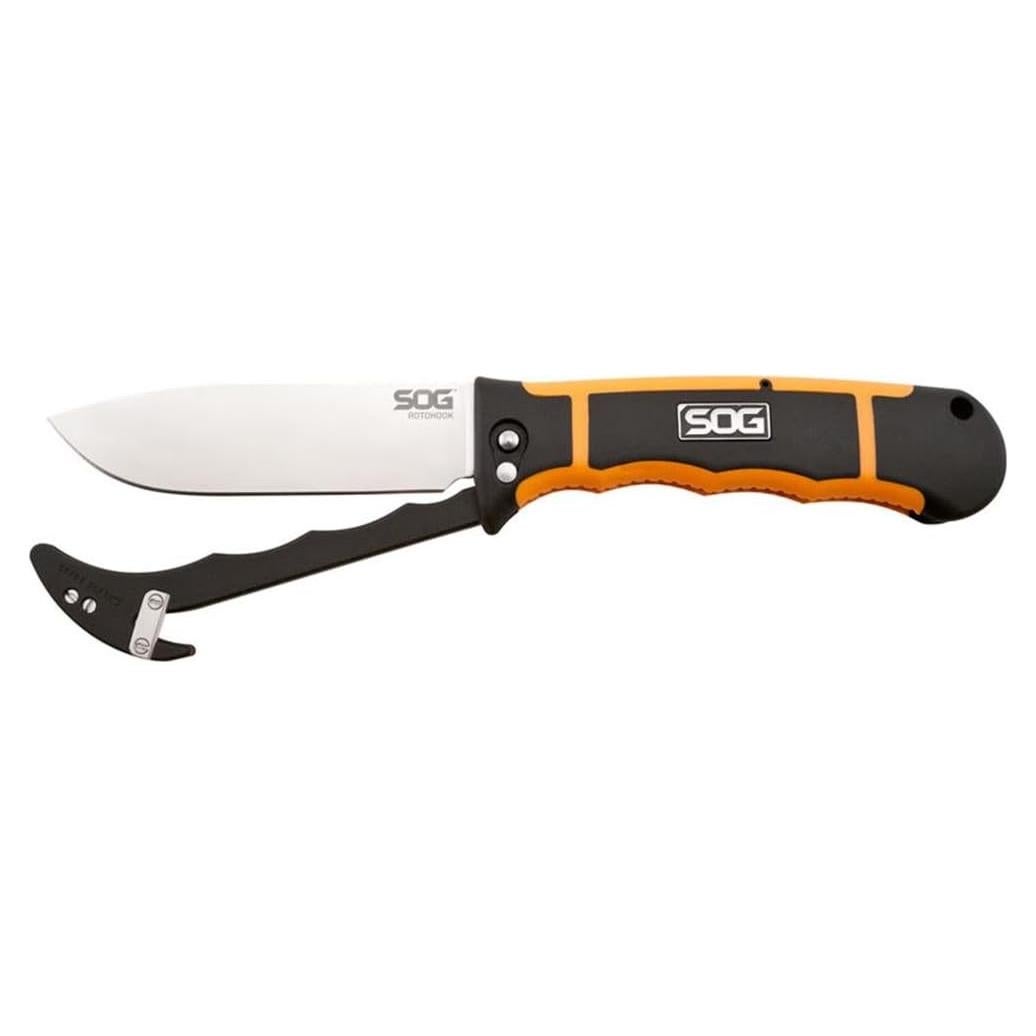 Cuchillo de desollado SOG RotoHook HT101L-CP con gancho