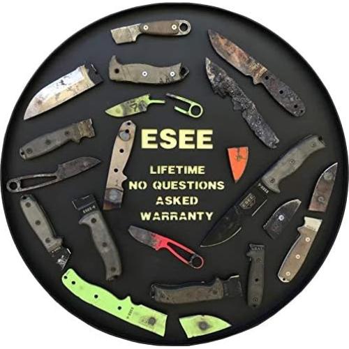 ESEE Knives Izula Fixed Blade Knife w/Survival Kit, Sheath & Clip Plate (Olive Drab)