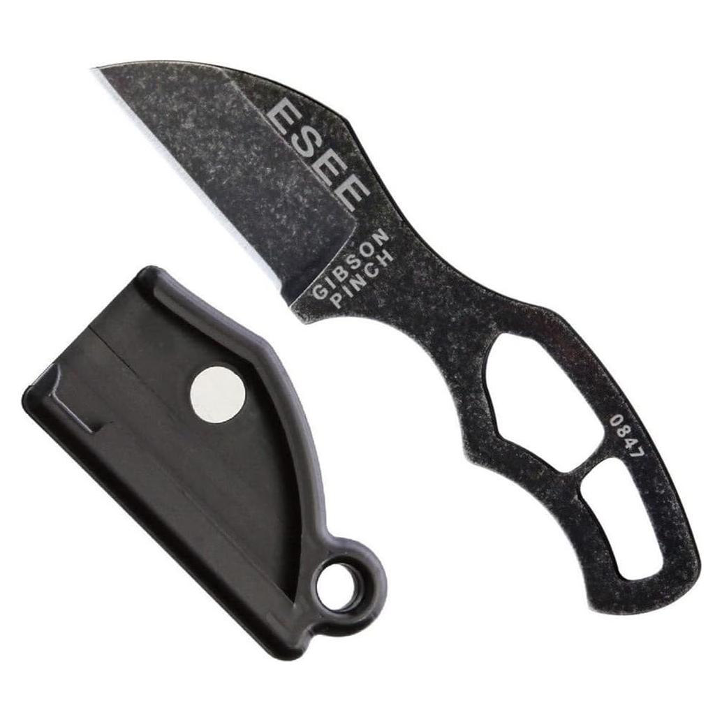 Cuchillo de Cuello ESEE Pinch 3.30 cm Acero 1095 Negro