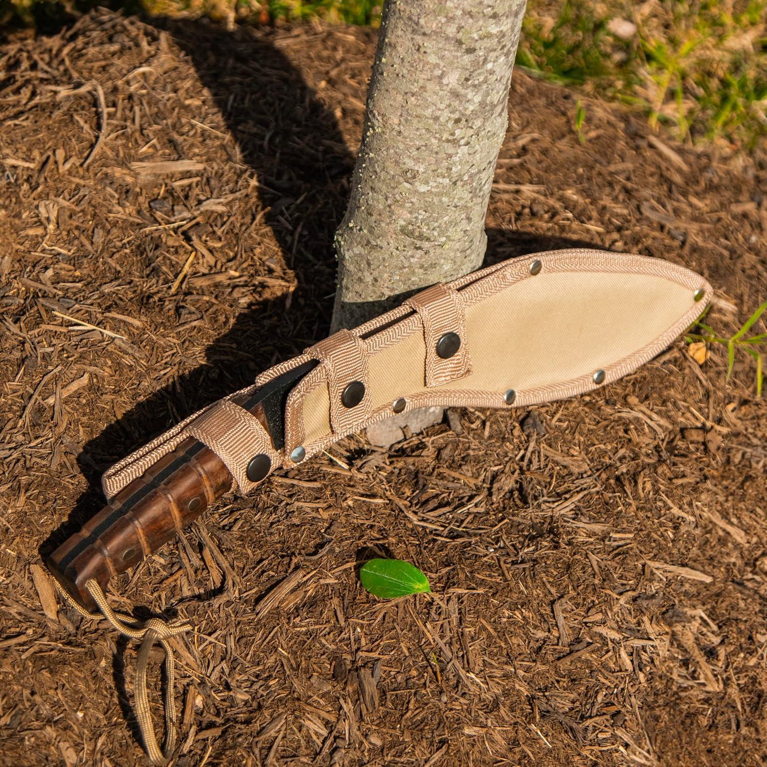 Machete Kukri ESEE 29.21 cm Acero al Carbono con Funda