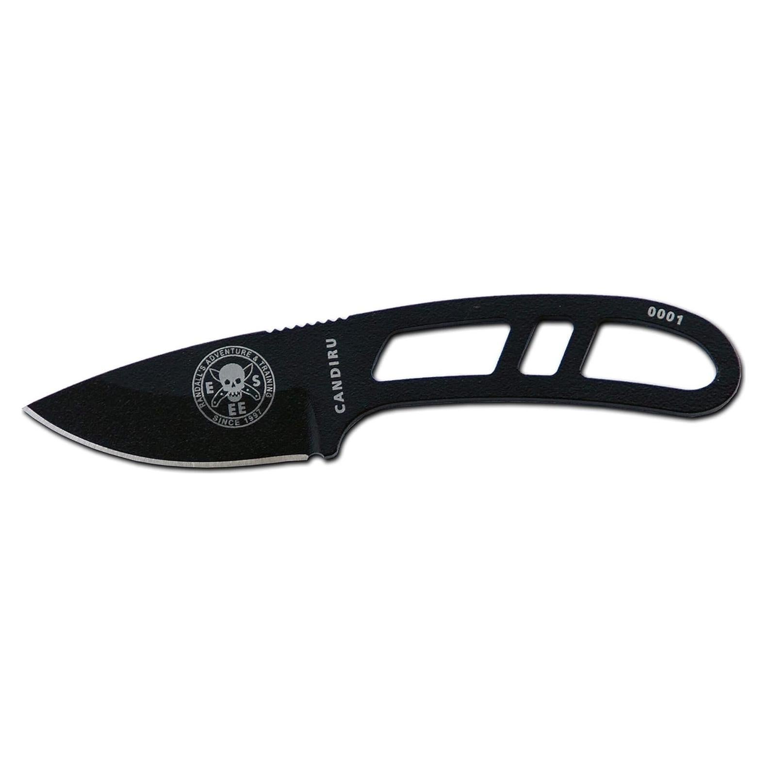 Cuchillo ESEE Candiru 13 cm Acero al Carbono Negro con Funda