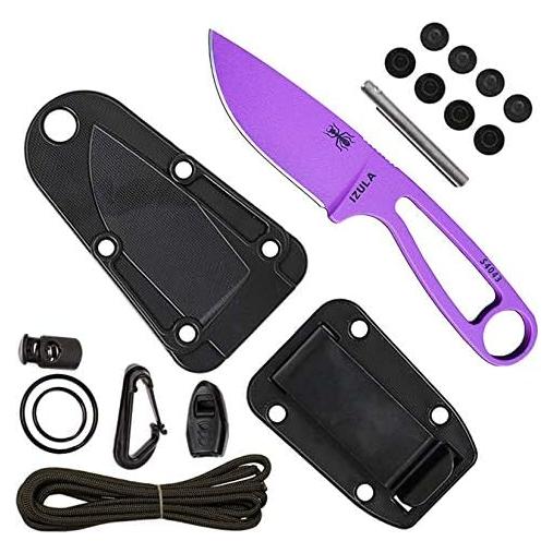 Cuchillo de Supervivencia ESEE Izula Morado con Kit Completo