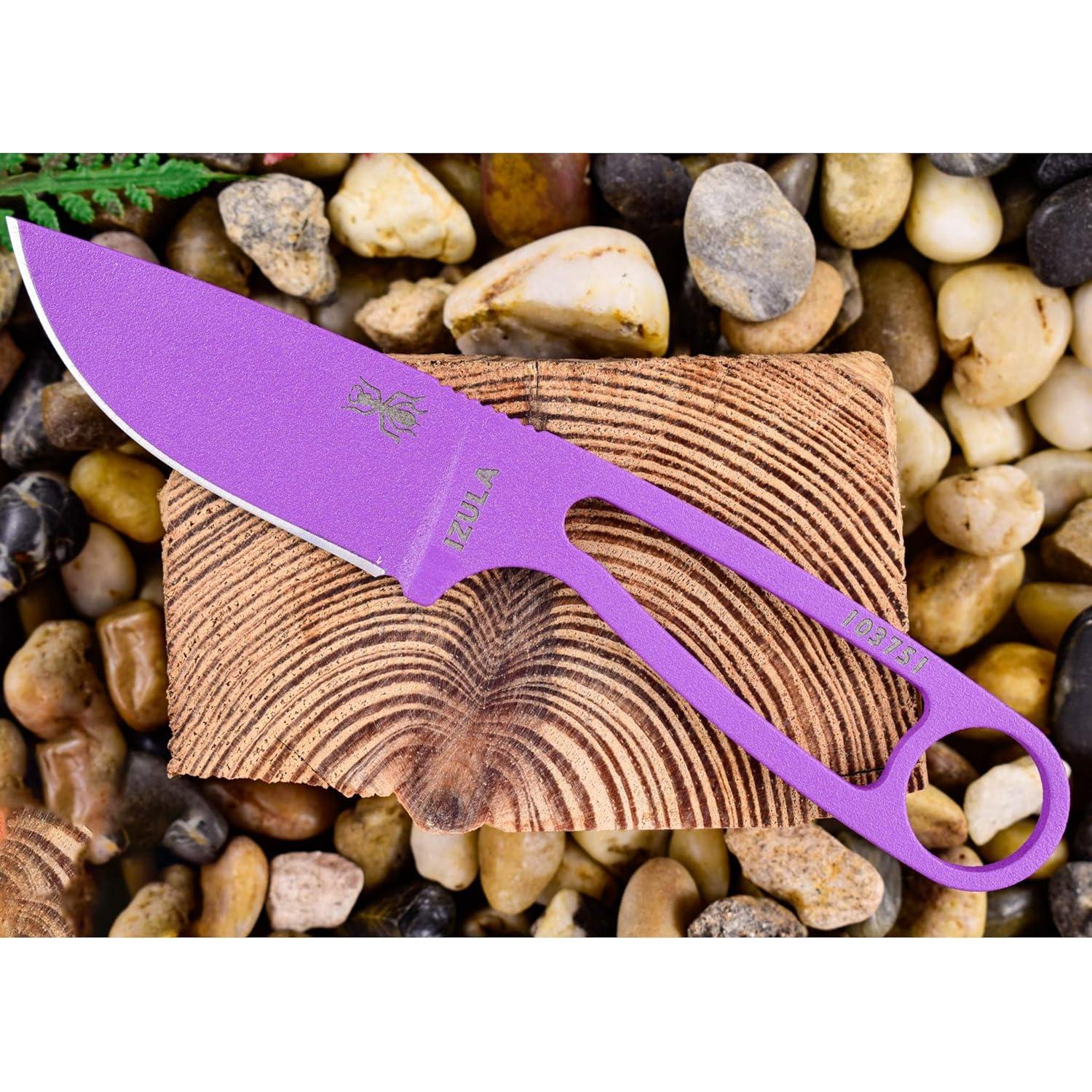 Cuchillo de Supervivencia ESEE Izula Morado con Kit Completo