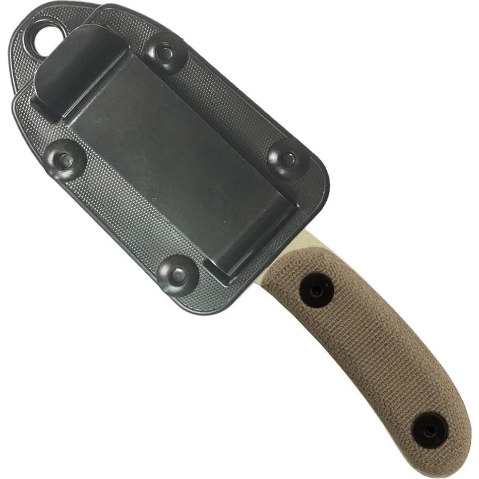 Cuchillo ESEE Candiru Tan Desierto con Funda y Mango Micarta