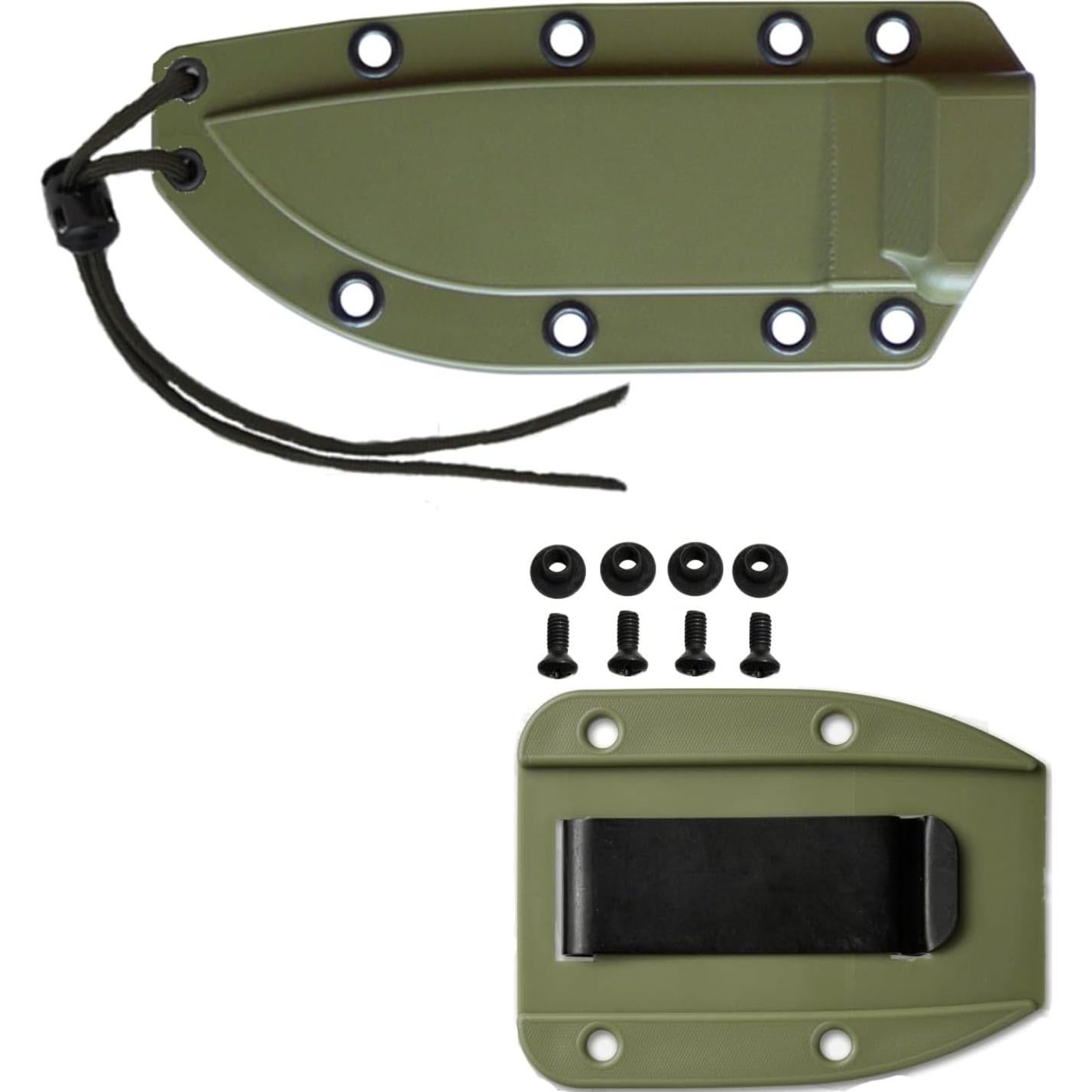 Cuchillo ESEE Modelo 3 Hoja Sin Afilado 20.8 cm Verde