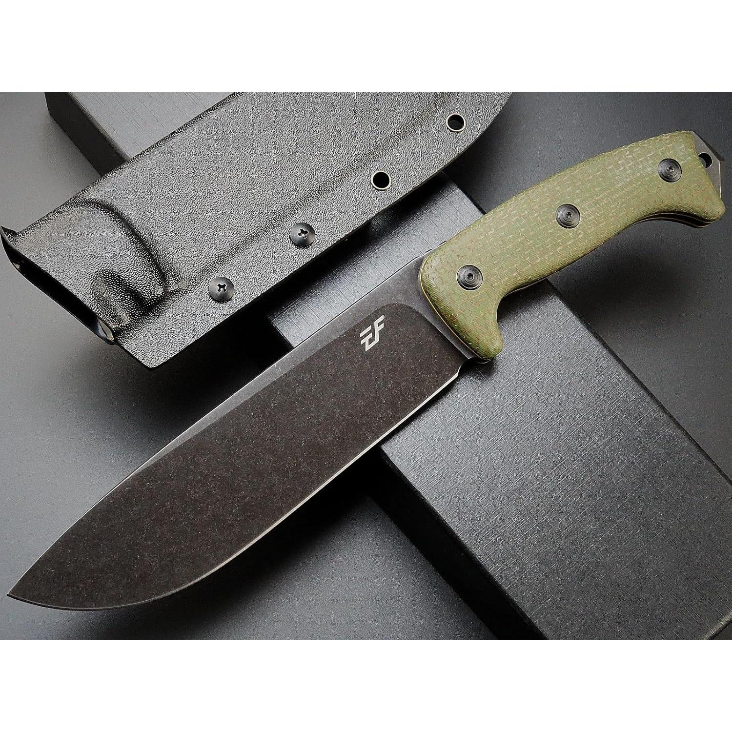 Cuchillo Fijo Eafengrow EF148 Acero AUS-10 Mango Micarta 33cm