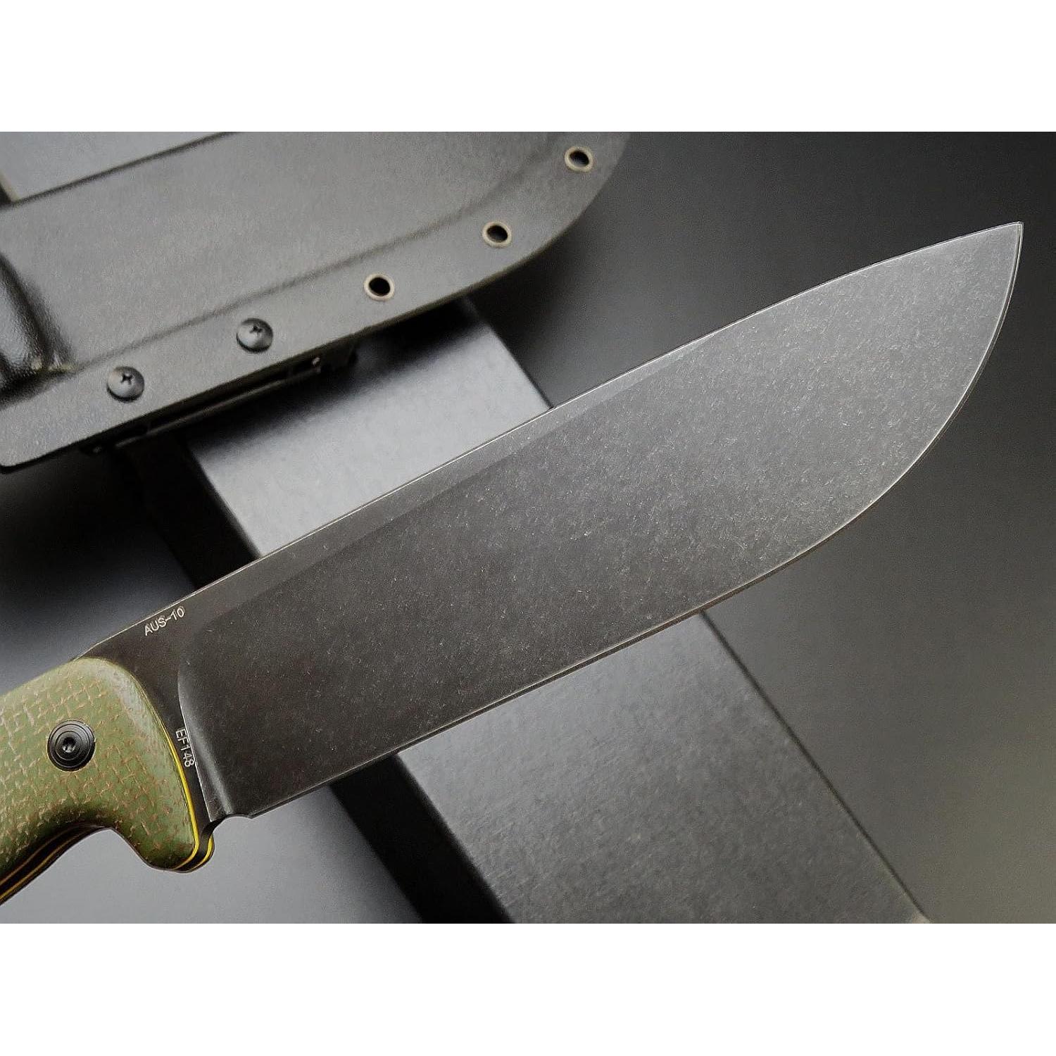 Cuchillo Fijo Eafengrow EF148 Acero AUS-10 Mango Micarta 33cm