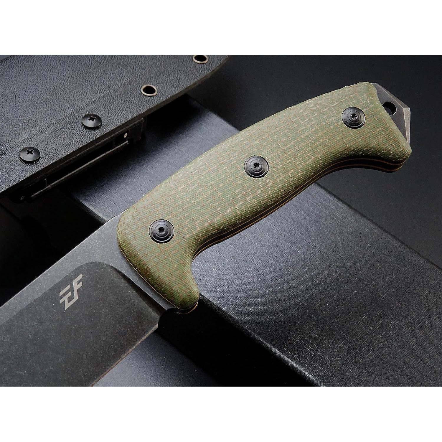 Cuchillo Fijo Eafengrow EF148 Acero AUS-10 Mango Micarta 33cm