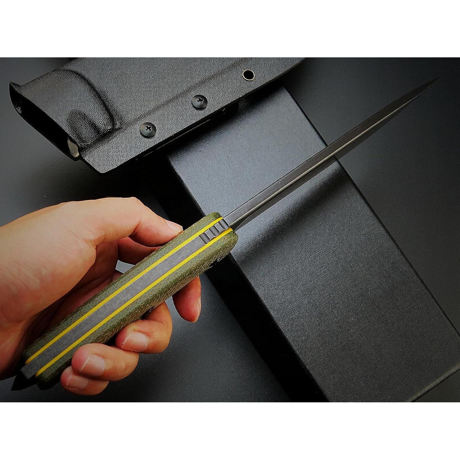 Cuchillo Fijo Eafengrow EF148 Acero AUS-10 Mango Micarta 33cm