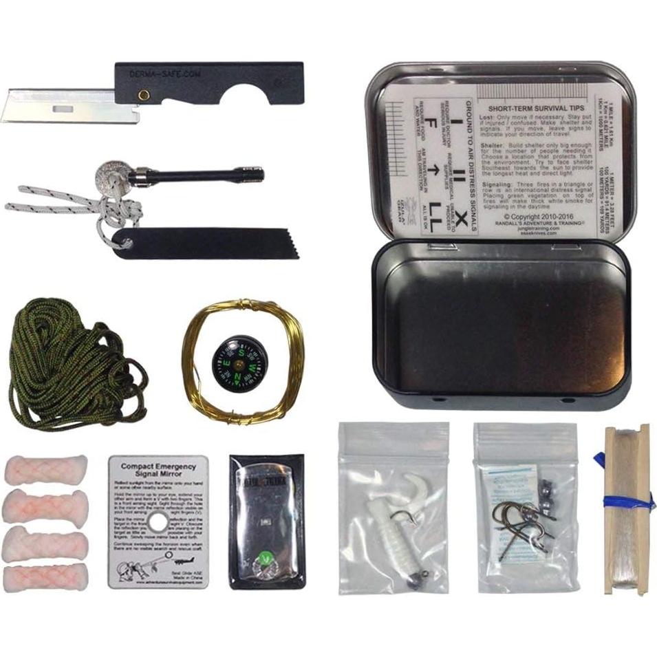 ESEE Knives Mini-KIT, Izula Gear Mini Survival Kit in Tin